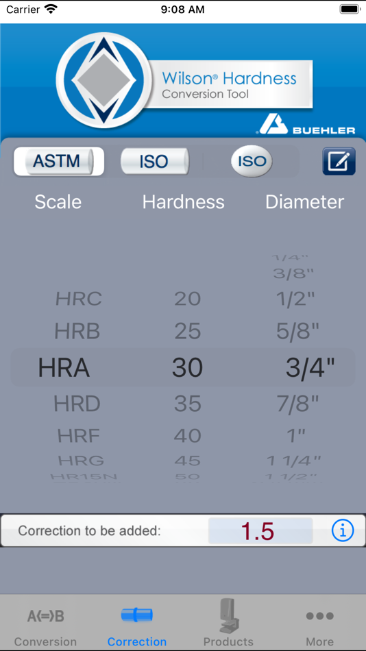 #2. Hardness Converter (iOS) 由: Buehler LTD.