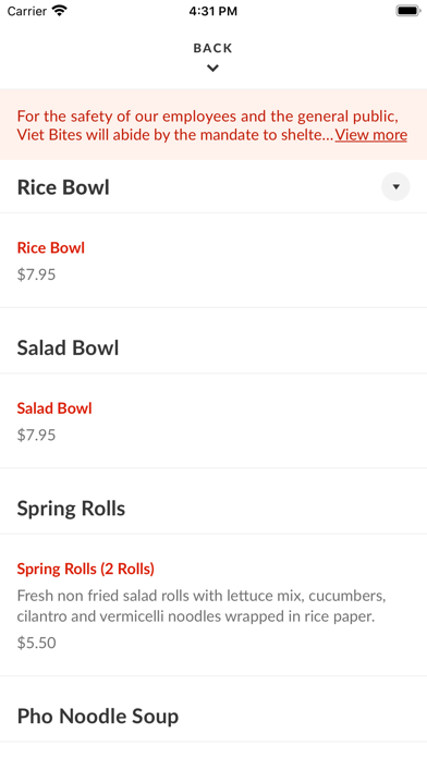 Viet Bites Screenshot