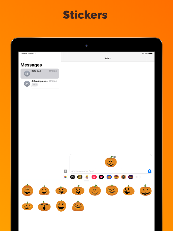 Screenshot #5 pour Halloween Pumpkin emoji smiley