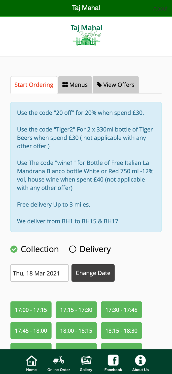 Taj Mahal Westbourne App