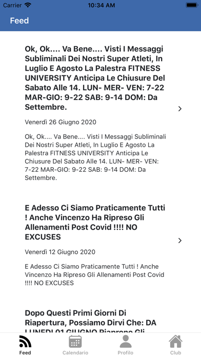 Palestra Fitness University Screenshot