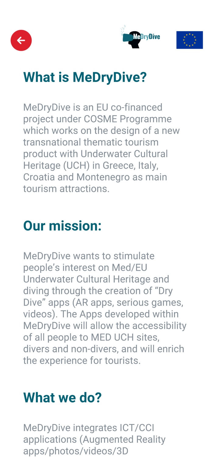 MeDryDive AR Dive in the Past