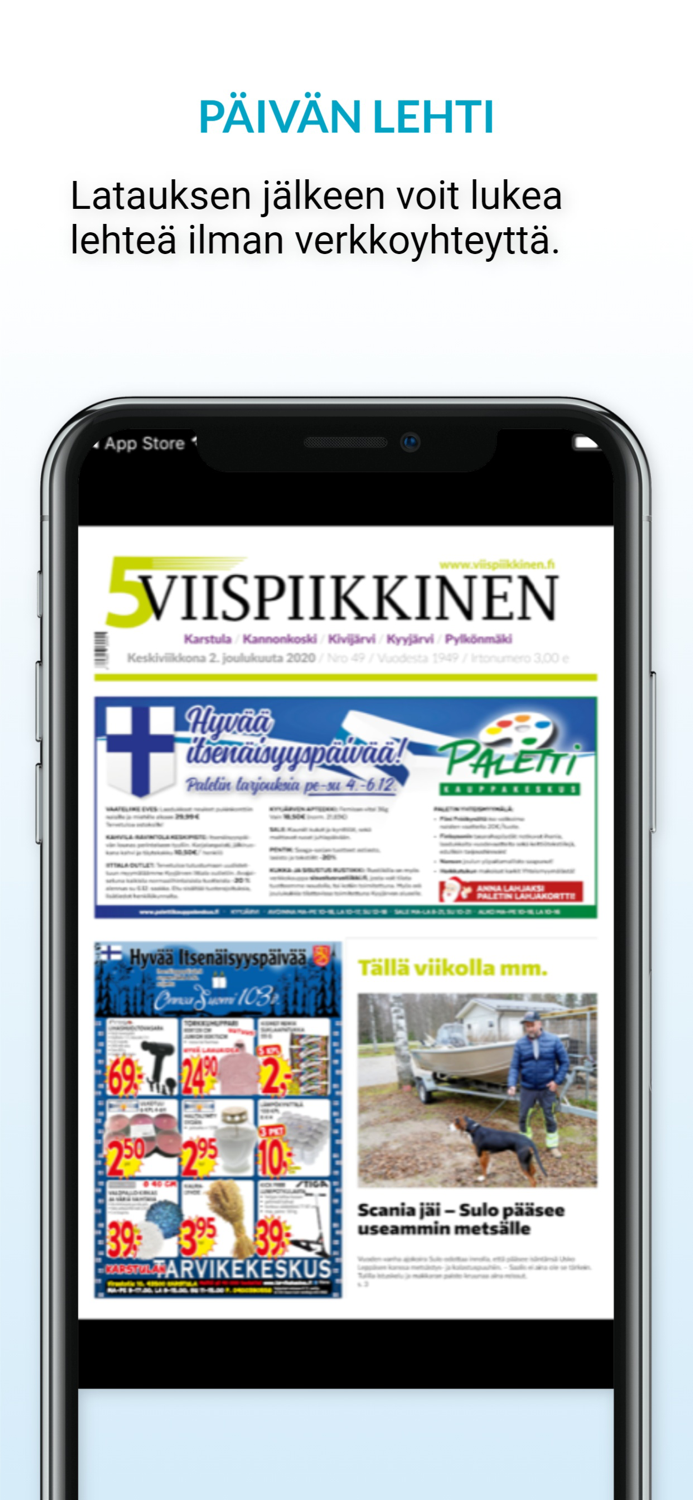 Viispiikkinen päivän lehti