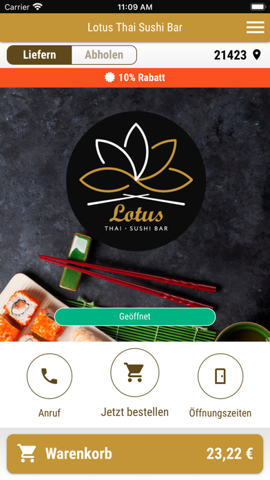 Lotus Thai Sushi Bar Screenshot