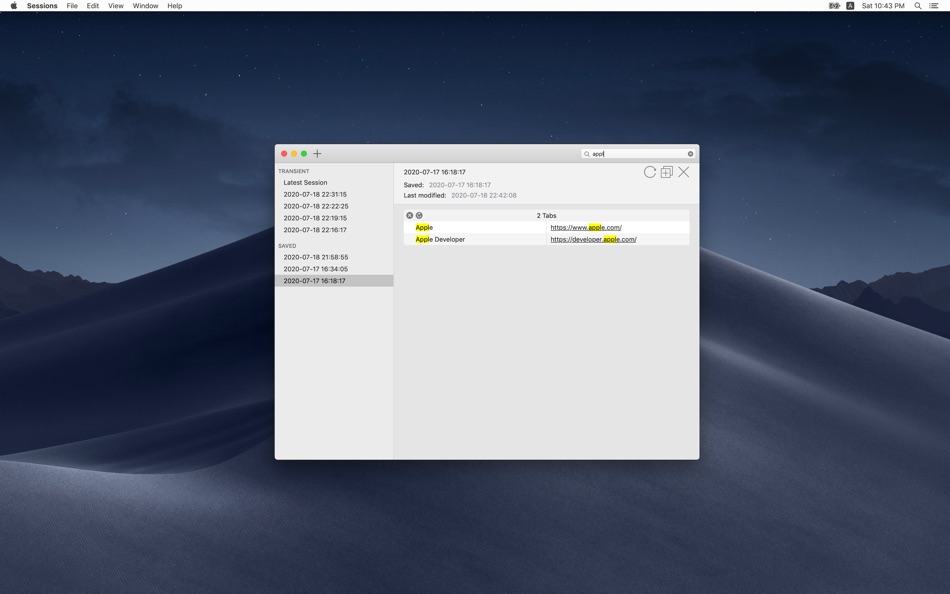 #2. Sessions for Safari (macOS) 由: 宇英 江