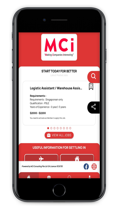 MCI (Migrant Worker Apps) Screenshot