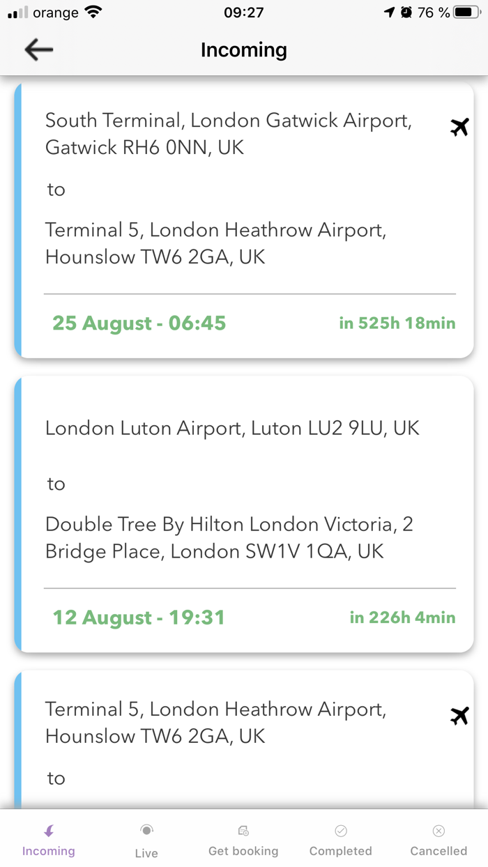 Twelve Driver Airport Transfer