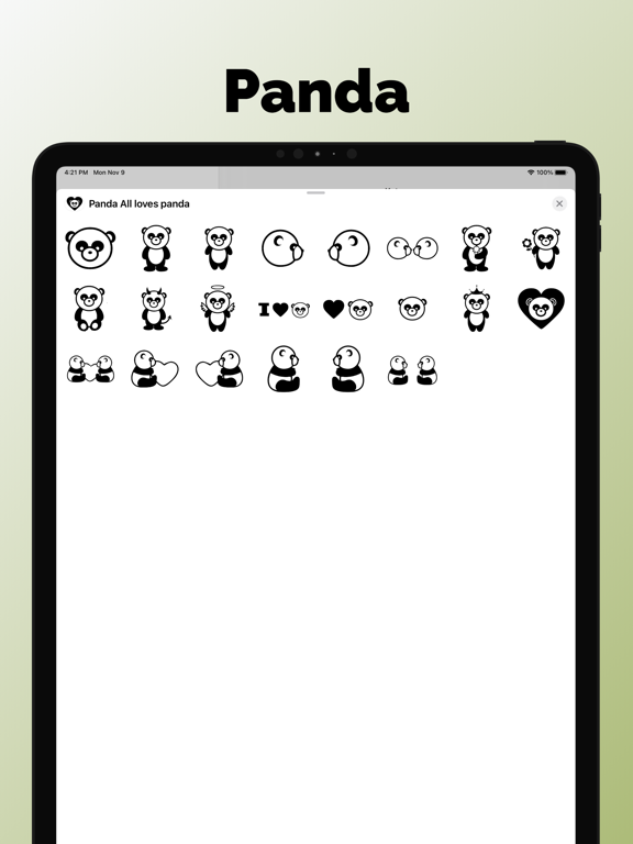Screenshot #4 pour Emoji et autocollants Panda