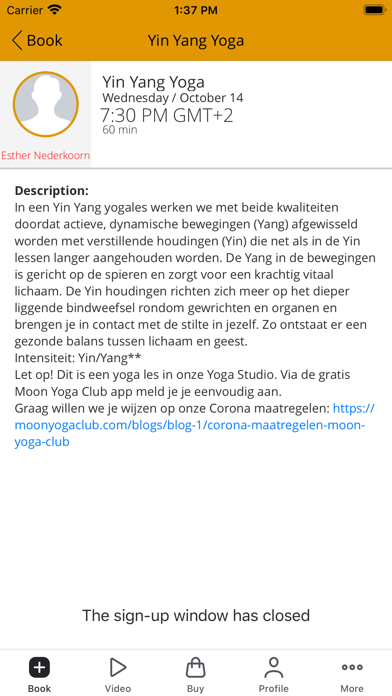 MOON YOGA CLUB screenshot 3