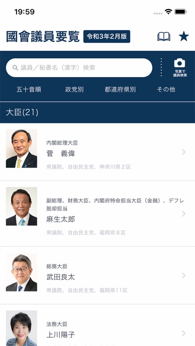 国会議員要覧 令和3年2月版のおすすめ画像2