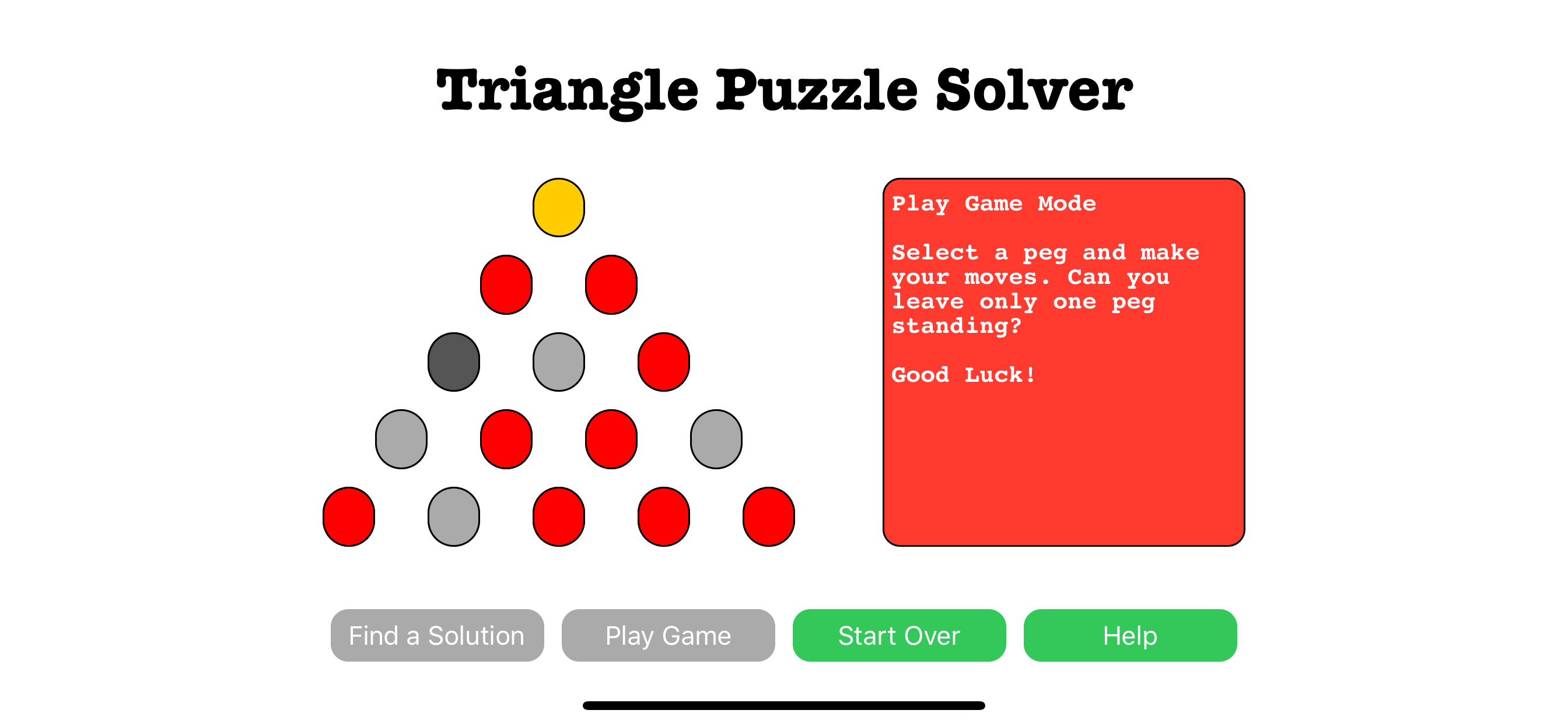 Triangle Puzzle Solver