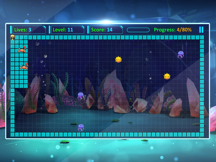 Mr Super Fish Hero Fill Block