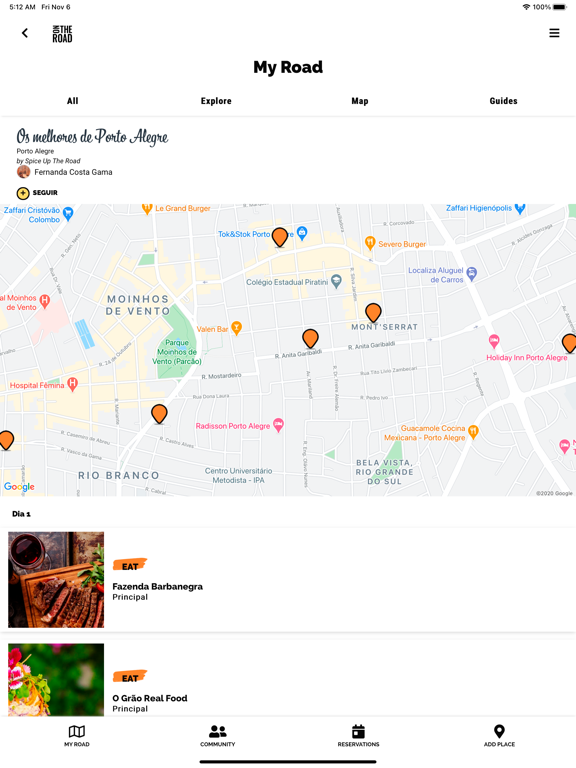 On The Road iPad screenshot 4 - Travel app
