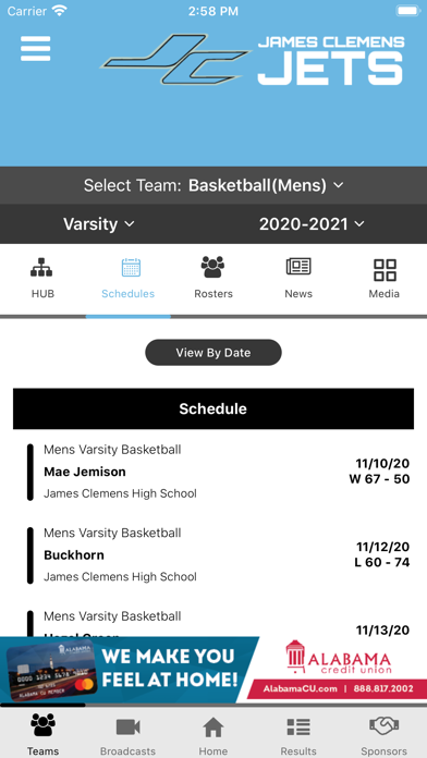 James Clemens Jets Athletics Screenshot
