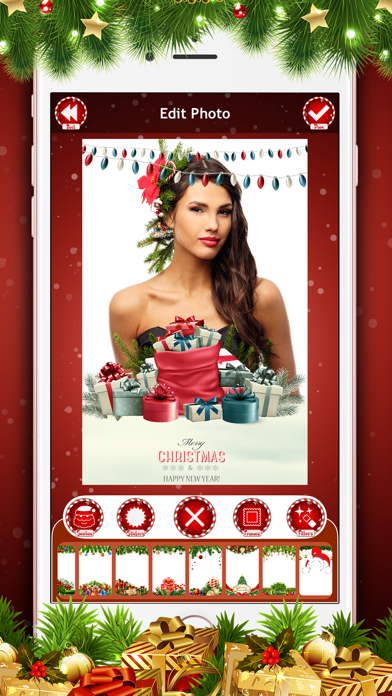 Christmas Photo Booth Editor * Screenshot