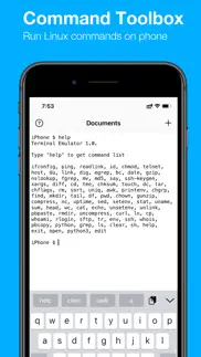 terminal emulator iphone screenshot 1
