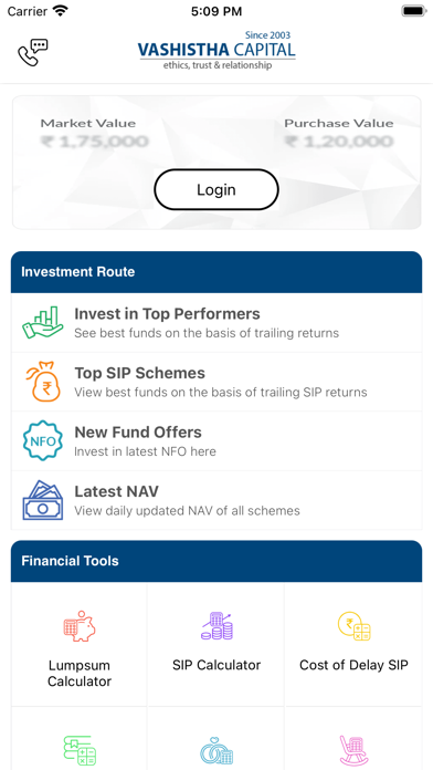 Vashistha Capital Screenshot