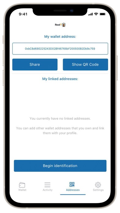 RealT Wallet Screenshot