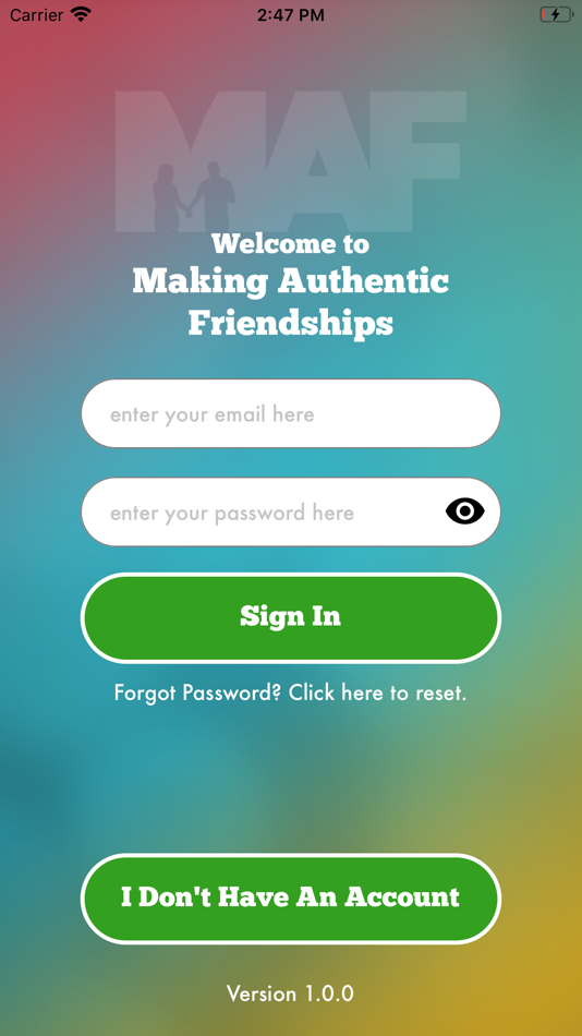 #1. Making Authentic Friendships (iOS) By: Juliana Fetherman