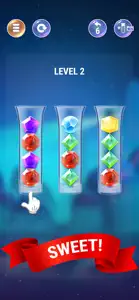 Gem Sort IQ Ball Color Puzzle screenshot #5 for iPhone