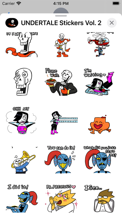 UNDERTALE Stickers Vol. 2 Screenshot 2 - AppWisp.com UNDERTALE Stickers Vol. 2 Screenshot 2 - AppWisp.com