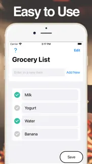 grocery list: grocerywidget iphone screenshot 2