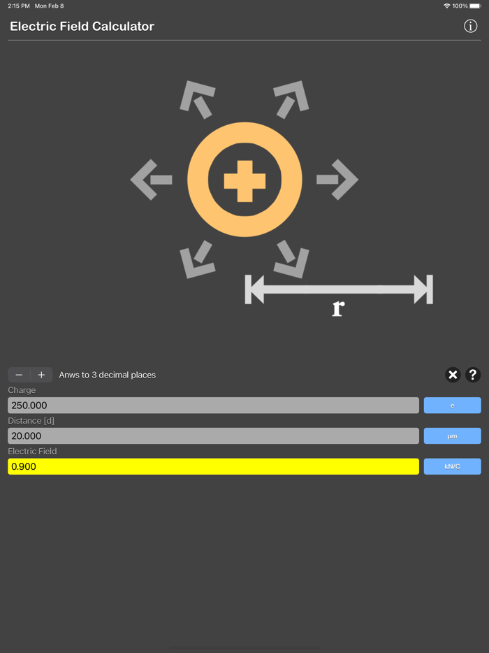 Electric Field Calculator