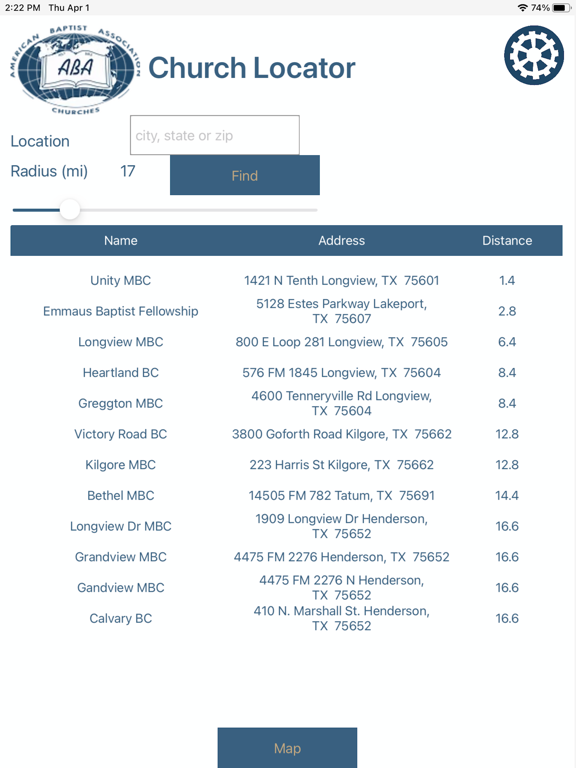 Screenshot #4 pour ABA Church Locator