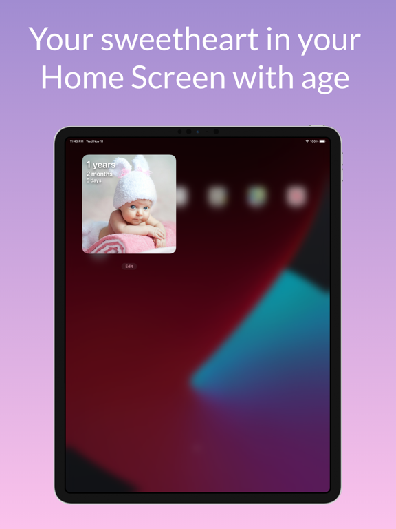 Screenshot #4 pour Widget Baby: Calculateur d'âge