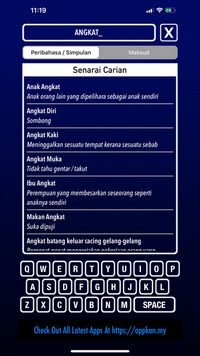 Peribahasa & Simpulan Bahasa Screenshot