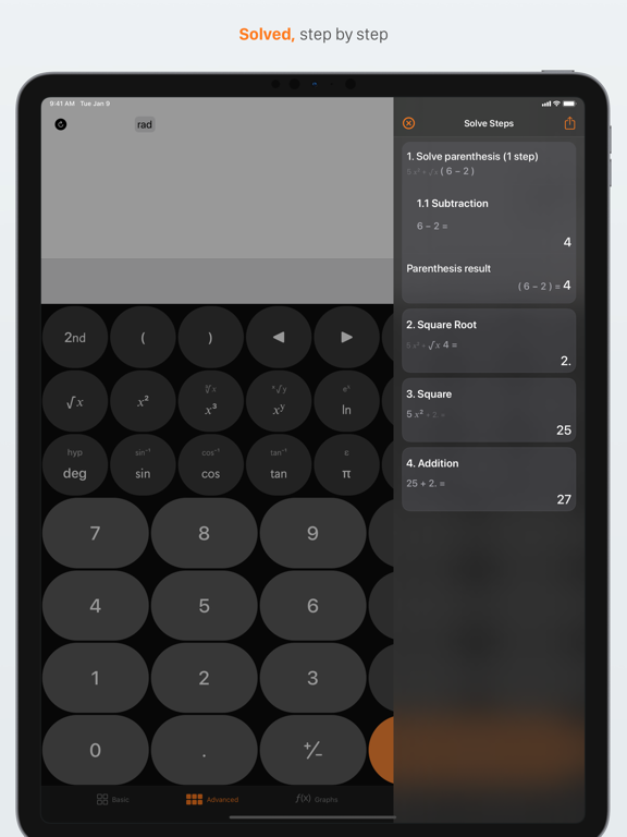 Screenshot #6 pour Calculator, basic and advanced