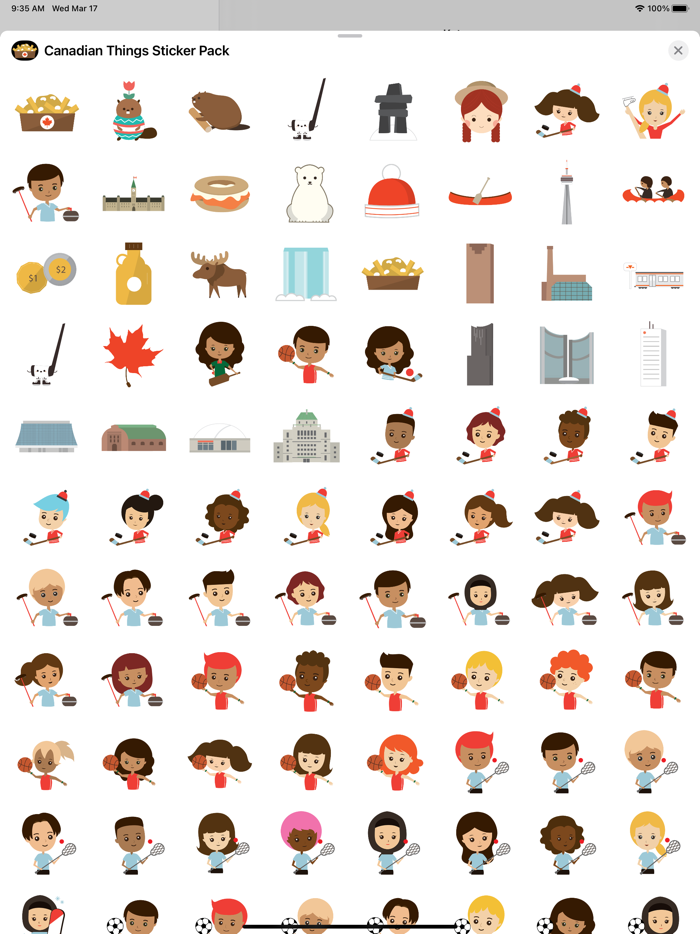 Canadian Things Stickers