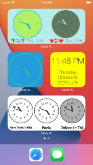 clock widget iphone screenshot 1