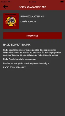 Game screenshot RADIO ECUALATINA MIX apk