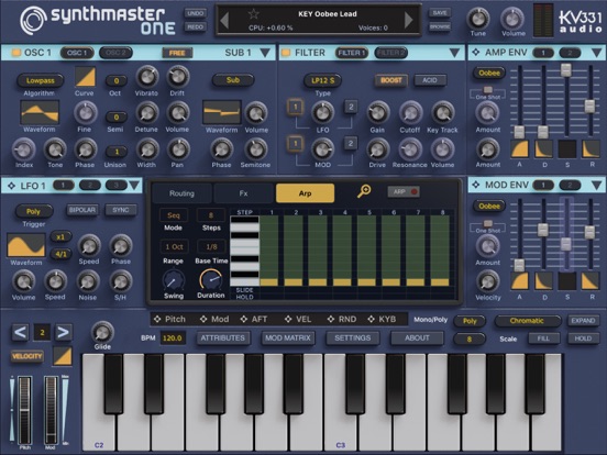 SynthMaster One iPad app afbeelding 4