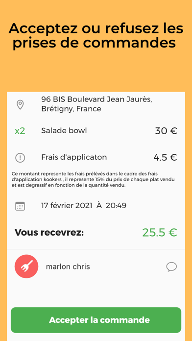 Kookers : cuisine authentique Screenshot