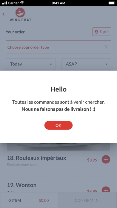 Wing Phat Restaurant Screenshot
