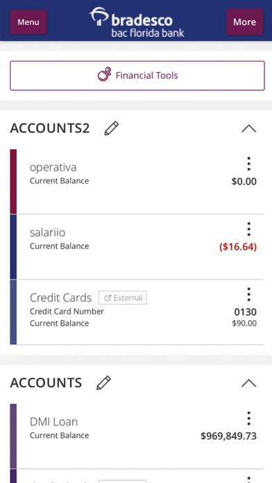 Bradesco Bank screenshot 3