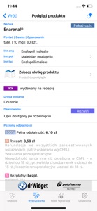 DrWidget Baza Leków screenshot #4 for iPhone