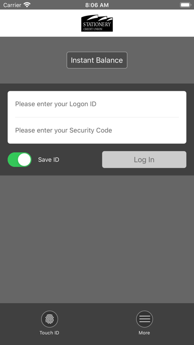 Stationery Credit Union Screenshot