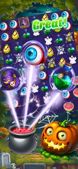 Game screenshot Halloween Witch - Fruits Blast apk