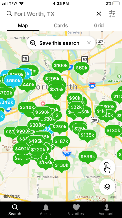 Dallas Real Estate and Rentals Screenshot