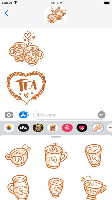 Screenshot #2 pour Tea time! Stickers