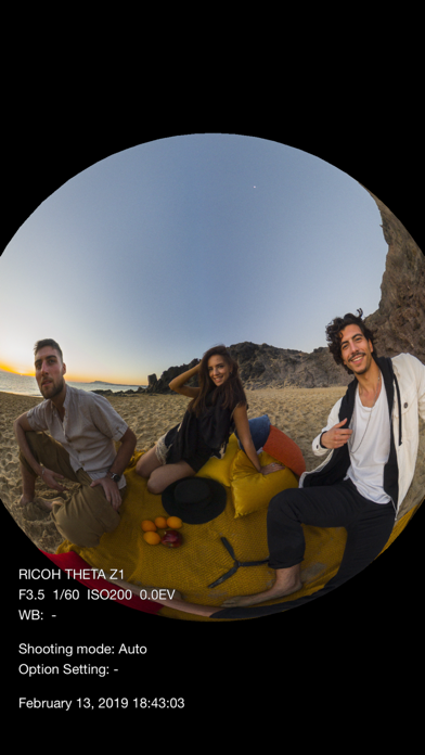 RICOH THETA Screenshot