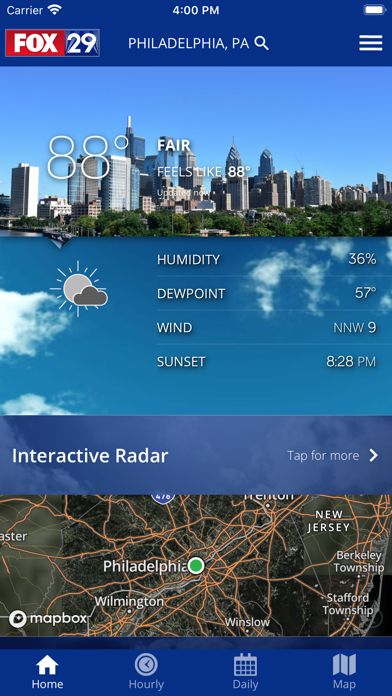 FOX 29 Philadelphia: Weather Screenshot