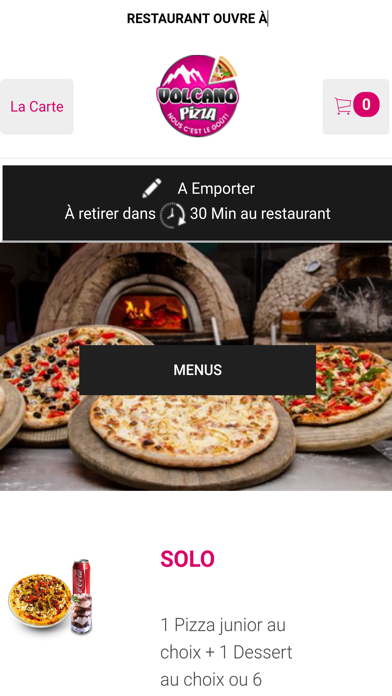 Volcano Pizza Villeneuve Screenshot