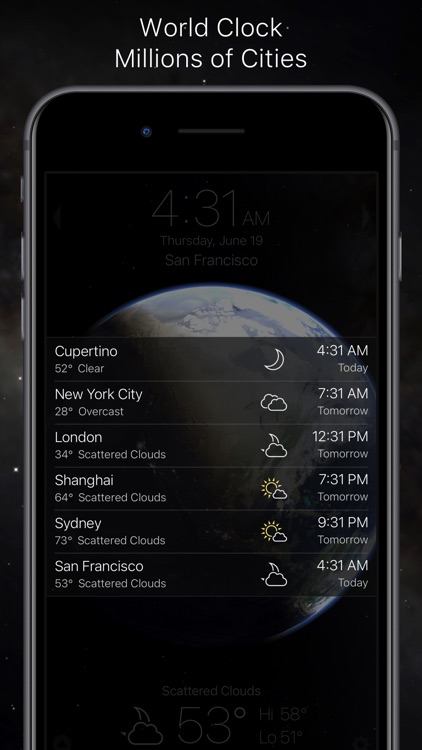 Living Earth - Clock & Weather screenshot-4