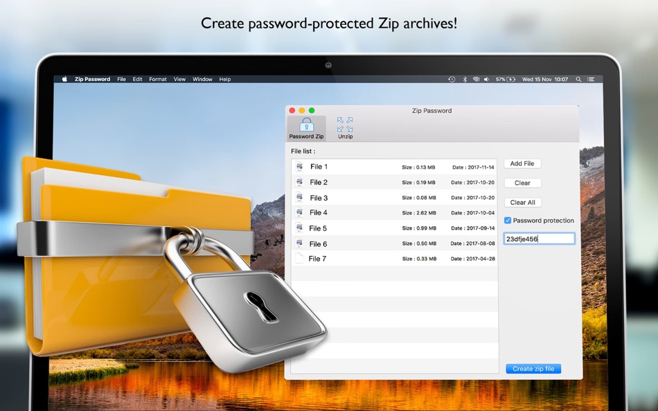 Zip Password - folder , file - 1.6 - (macOS)