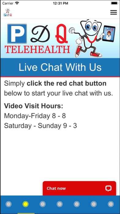 PDQ Telehealth Screenshot