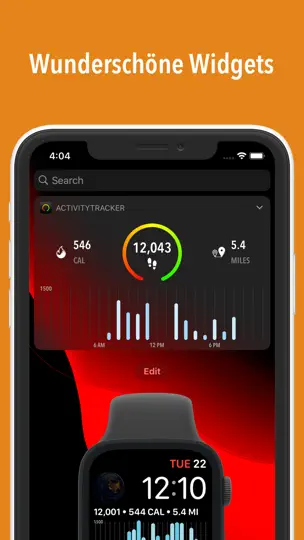 Screenshot von ActivityTracker Schrittzähler auf dem iPhone 4